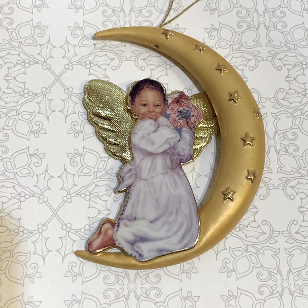 Angel moonbeam stars ornament #5